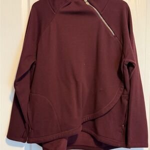 Athleta Burgundy Zip Jacket